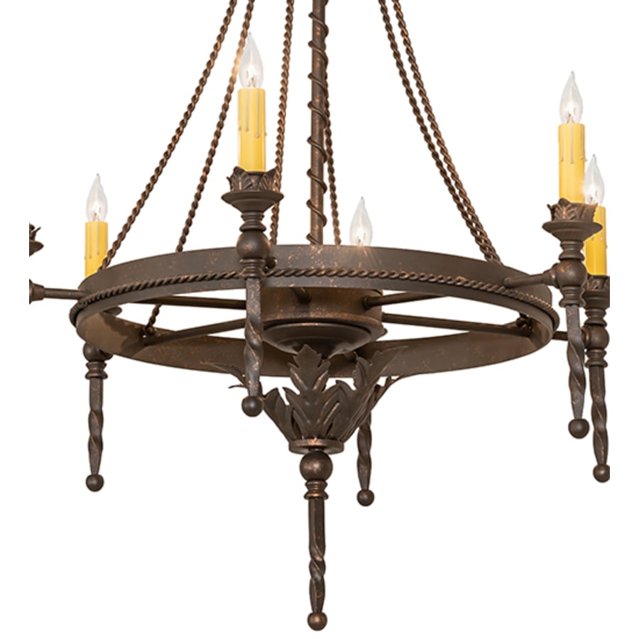 Meyda Tiffany Amaury 6 Light 24" Wide Taper Candle Style Chandelier