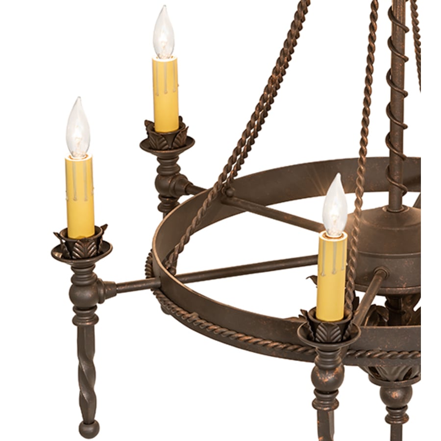 Meyda Tiffany Amaury 6 Light 24" Wide Taper Candle Style Chandelier