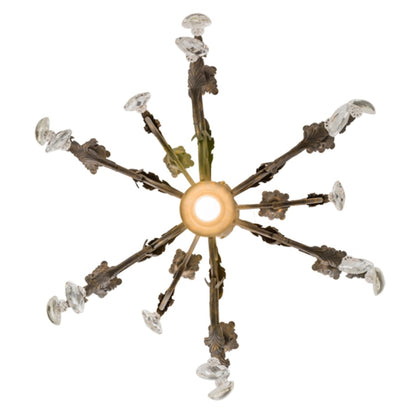 Meyda Tiffany New Country French 9 Light 26" Wide Crystal Candle Style Chandelier