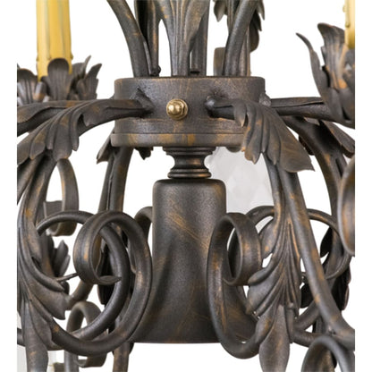 Meyda Tiffany New Country French 9 Light 26" Wide Crystal Candle Style Chandelier
