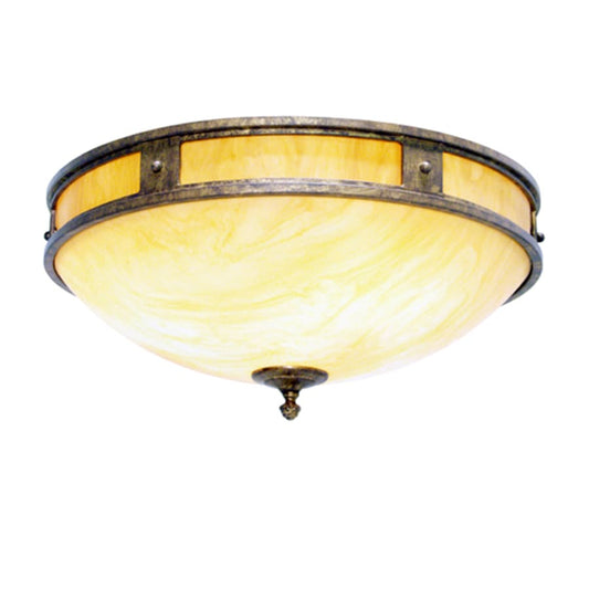 Meyda Tiffany Capella 2 Light 24" Wide Flush Mount Bowl Ceiling Fixture