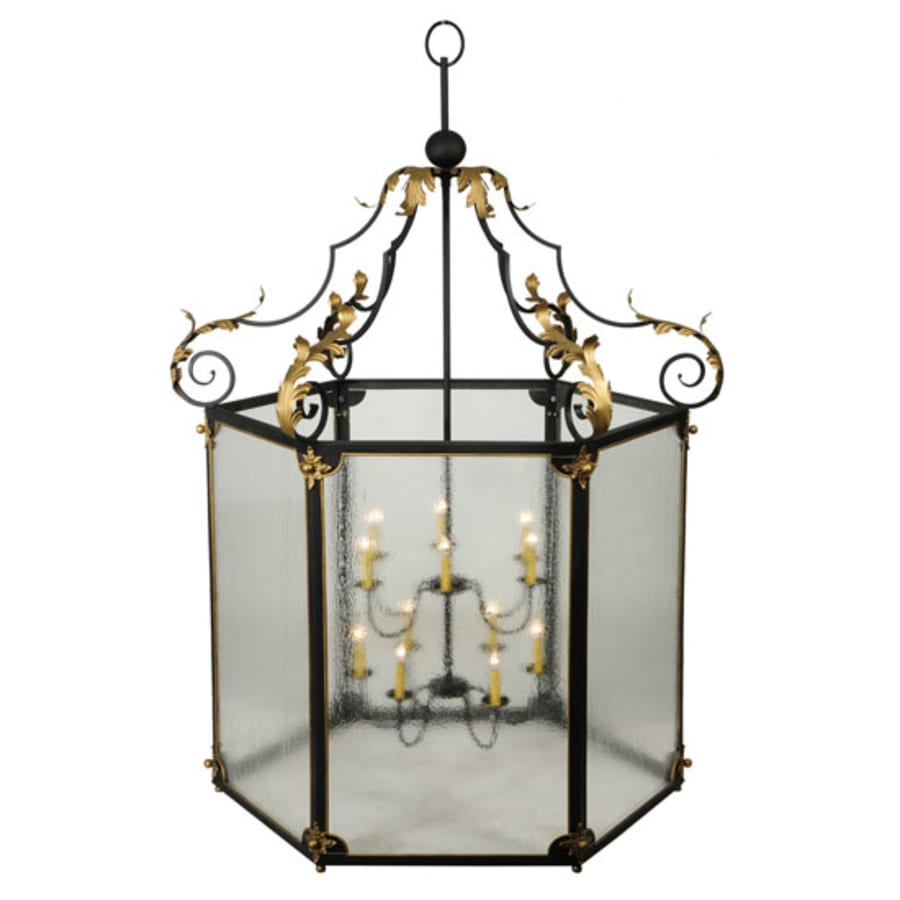 Meyda Tiffany Ganser 12 Light 60" Wide Taper Candle Pendant
