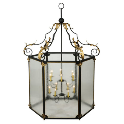 Meyda Tiffany Ganser 12 Light 60" Wide Taper Candle Pendant
