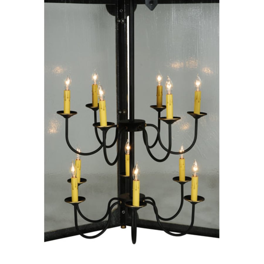 Meyda Tiffany Ganser 12 Light 60" Wide Taper Candle Pendant