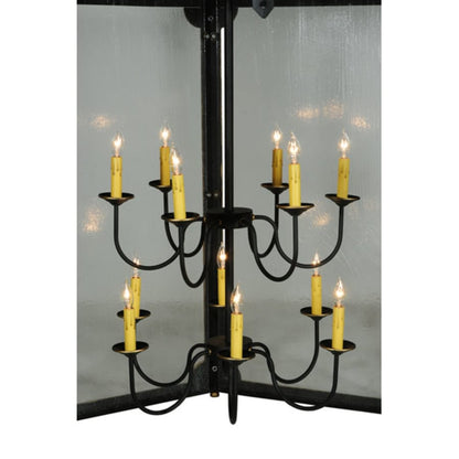 Meyda Tiffany Ganser 12 Light 60" Wide Taper Candle Pendant