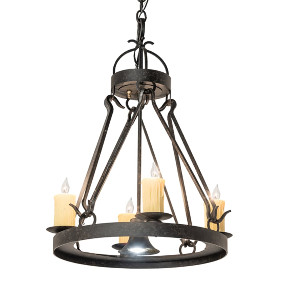 Meyda Tiffany Lakeshore 4 Light 28" Wide Taper Candle Pendant