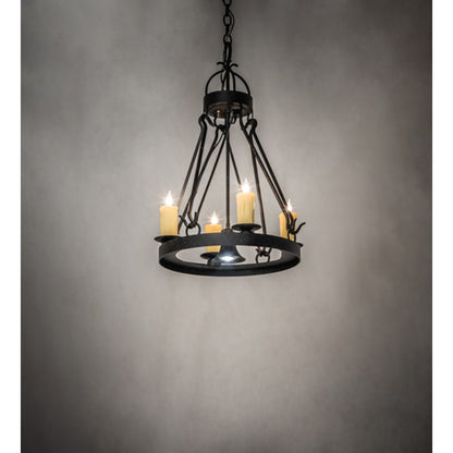 Meyda Tiffany Lakeshore 4 Light 28" Wide Taper Candle Pendant