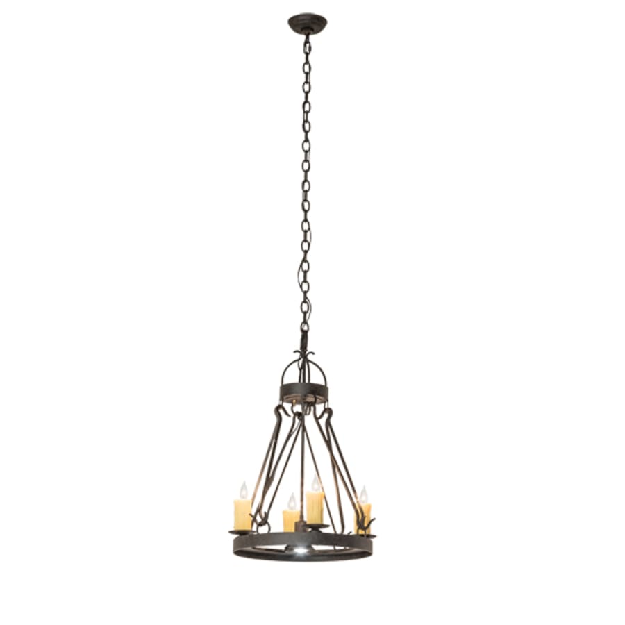 Meyda Tiffany Lakeshore 4 Light 28" Wide Taper Candle Pendant