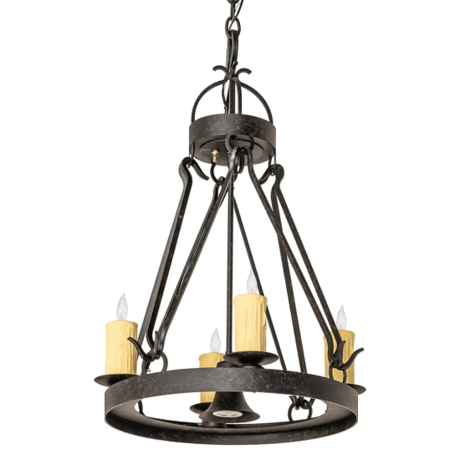 Meyda Tiffany Lakeshore 4 Light 28" Wide Taper Candle Pendant