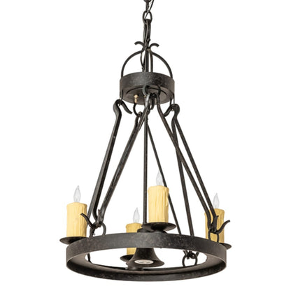 Meyda Tiffany Lakeshore 4 Light 28" Wide Taper Candle Pendant