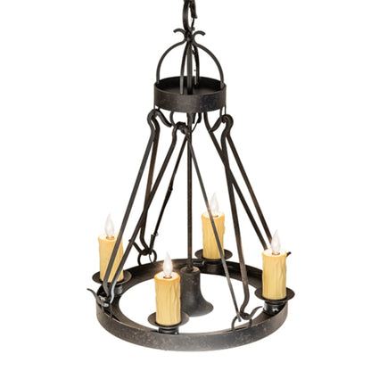 Meyda Tiffany Lakeshore 4 Light 28" Wide Taper Candle Pendant