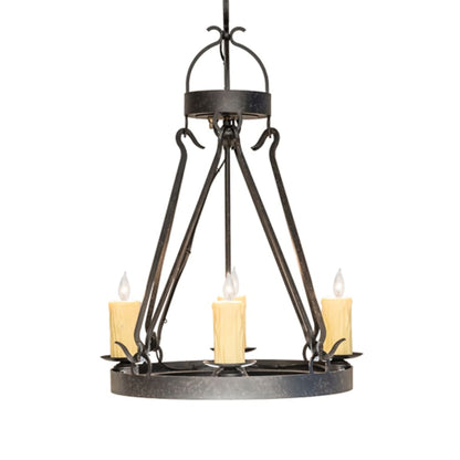 Meyda Tiffany Lakeshore 4 Light 28" Wide Taper Candle Pendant