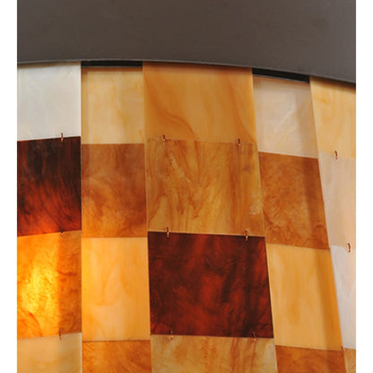 Meyda Tiffany Cilindro Calico 24 Light 45" Wide Semi-Flush Drum Ceiling Fixture