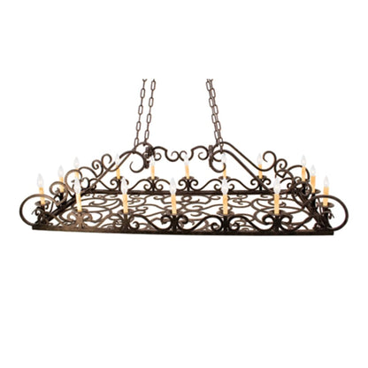 Meyda Tiffany Carlotta 16 Light 30" Wide Taper Candle Pendant