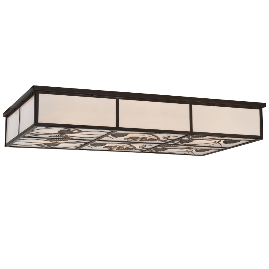 Meyda Tiffany Mountain Pine Oblong Flush Mount Ceiling Fixture