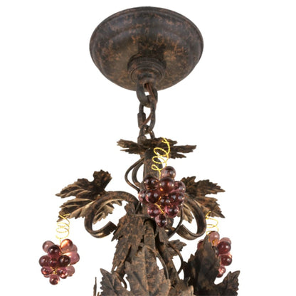 Meyda Tiffany Vineyard 3 Light 18" Wide Taper Candle Style Chandelier