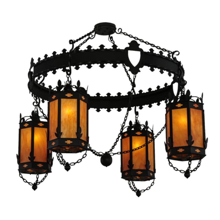 Meyda Tiffany Valhalla 4 Light 73" Wide Chandelier