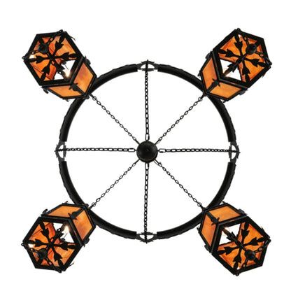 Meyda Tiffany Valhalla 4 Light 73" Wide Chandelier