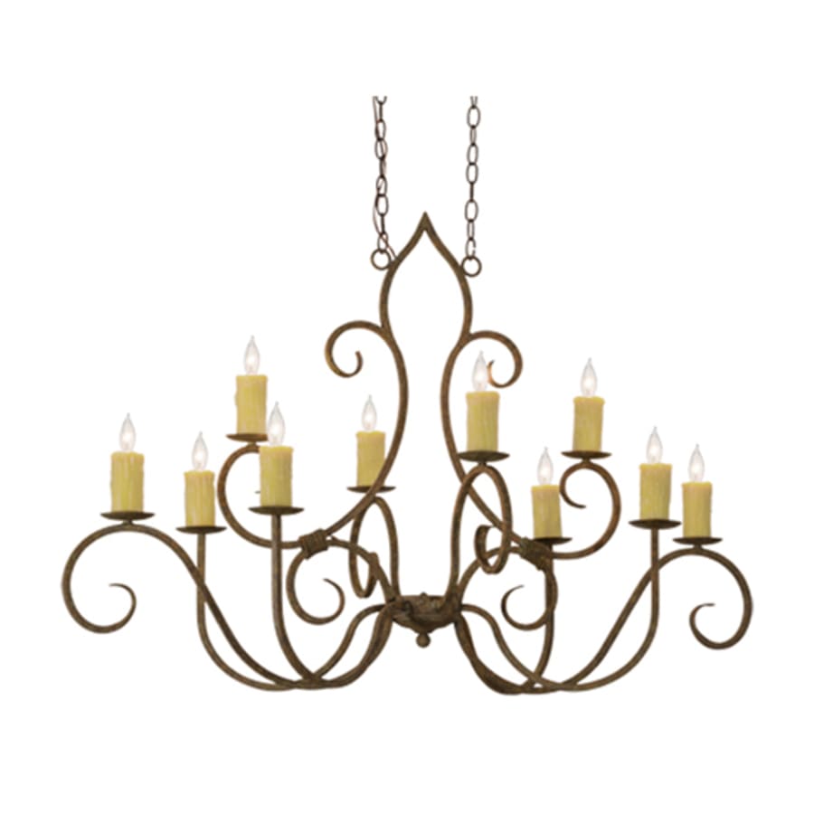 Meyda Tiffany Clifton 10 Light 28" Wide Taper Candle Style Chandelier