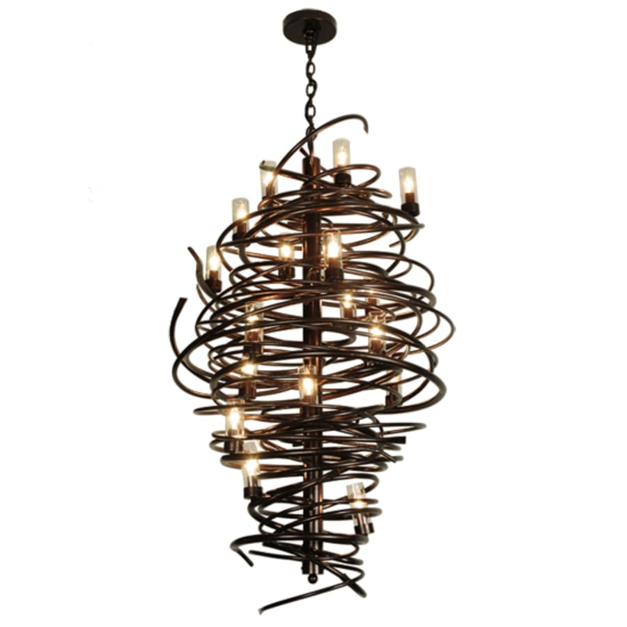 Meyda Tiffany Centric 18 Light 30" Wide Taper Candle Style Chandelier