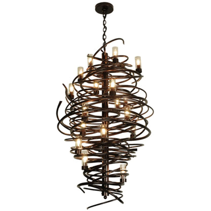 Meyda Tiffany Centric 18 Light 30" Wide Taper Candle Style Chandelier