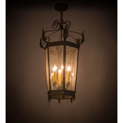 Meyda Tiffany Regency 6 Light 20" Wide Taper Candle Pendant