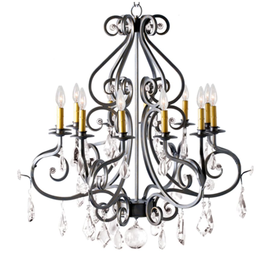 Meyda Tiffany Gia 12 Light 32" Wide Crystal Candle Style Chandelier