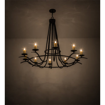 Meyda Tiffany Octavia 10 Light 60" Wide Taper Candle Style Chandelier