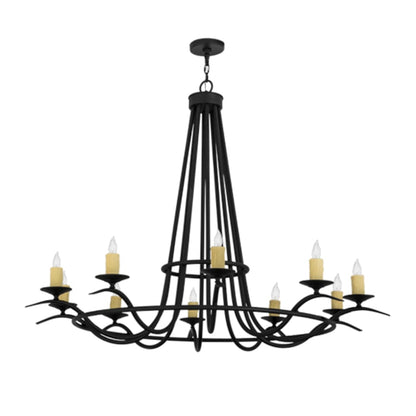 Meyda Tiffany Octavia 10 Light 60" Wide Taper Candle Style Chandelier