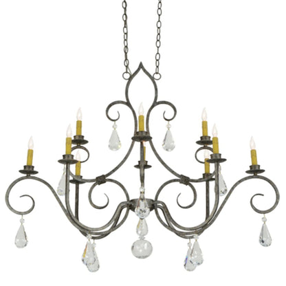Meyda Tiffany Celine 10 Light 28" Wide Crystal Candle Style Chandelier