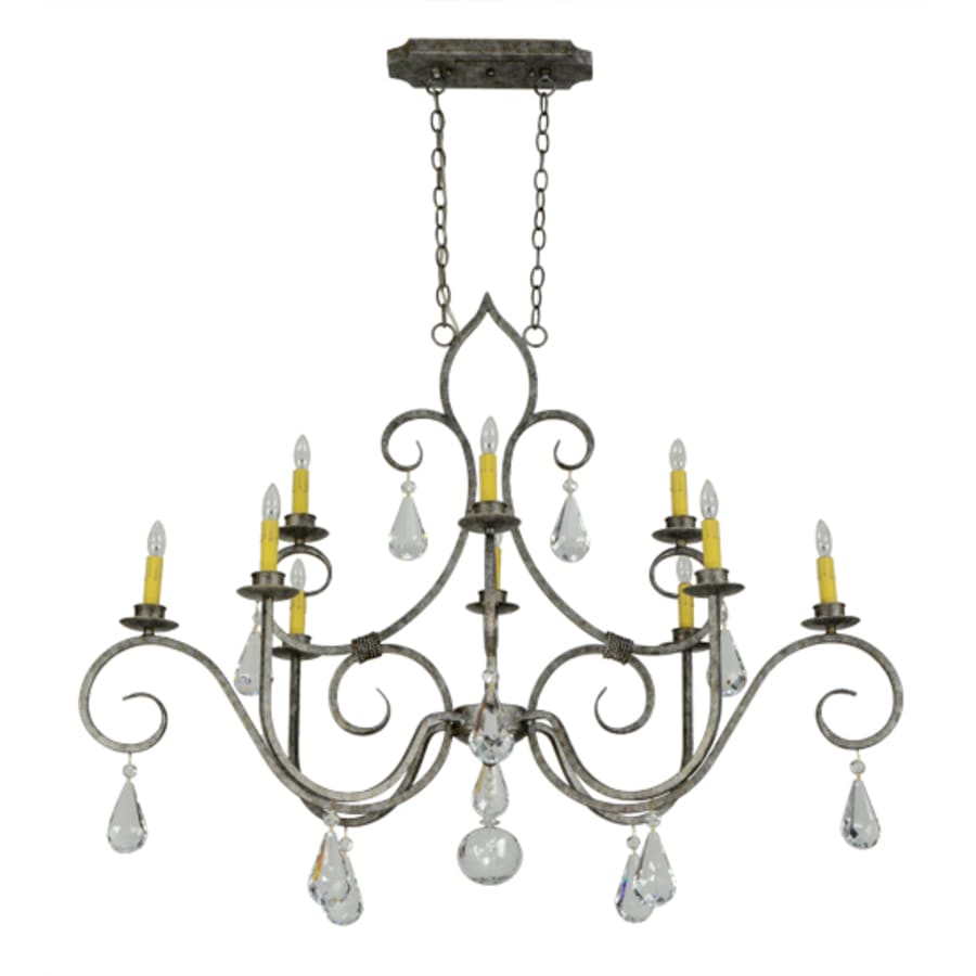 Meyda Tiffany Celine 10 Light 28" Wide Crystal Candle Style Chandelier