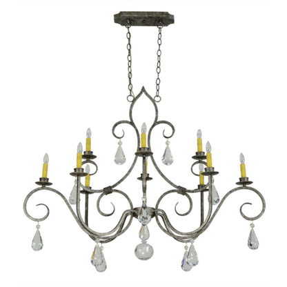 Meyda Tiffany Celine 10 Light 28" Wide Crystal Candle Style Chandelier