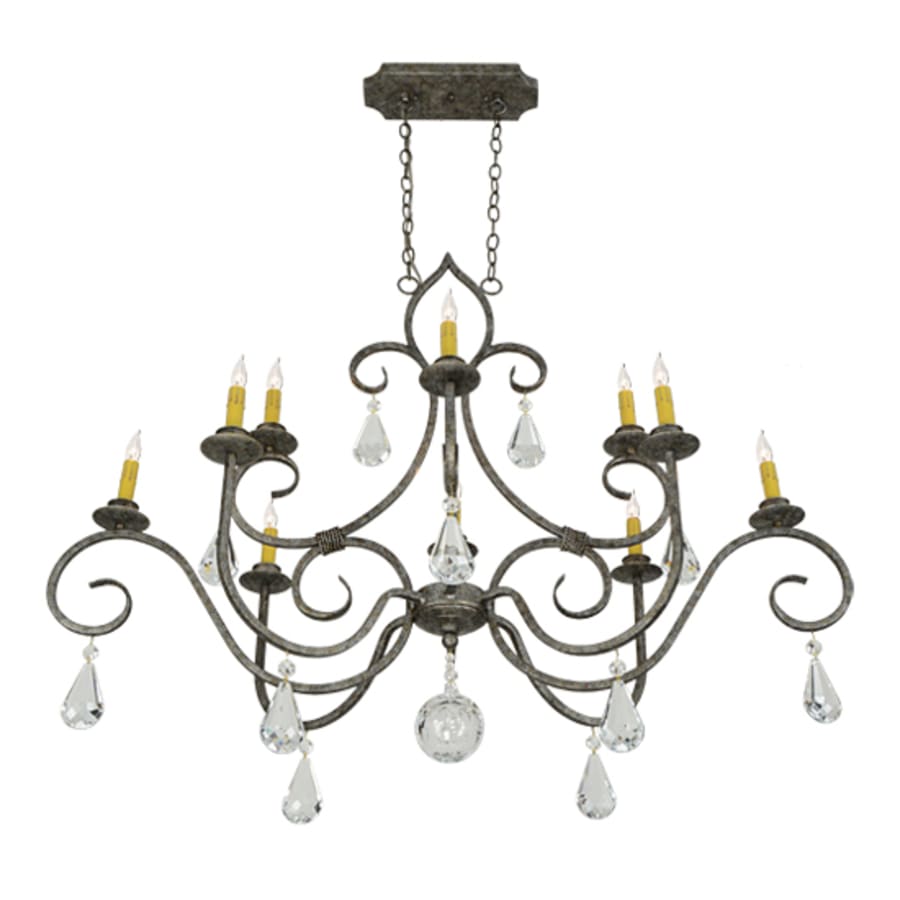 Meyda Tiffany Celine 10 Light 28" Wide Crystal Candle Style Chandelier