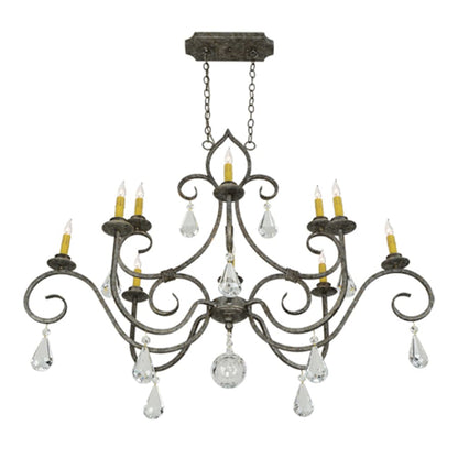 Meyda Tiffany Celine 10 Light 28" Wide Crystal Candle Style Chandelier