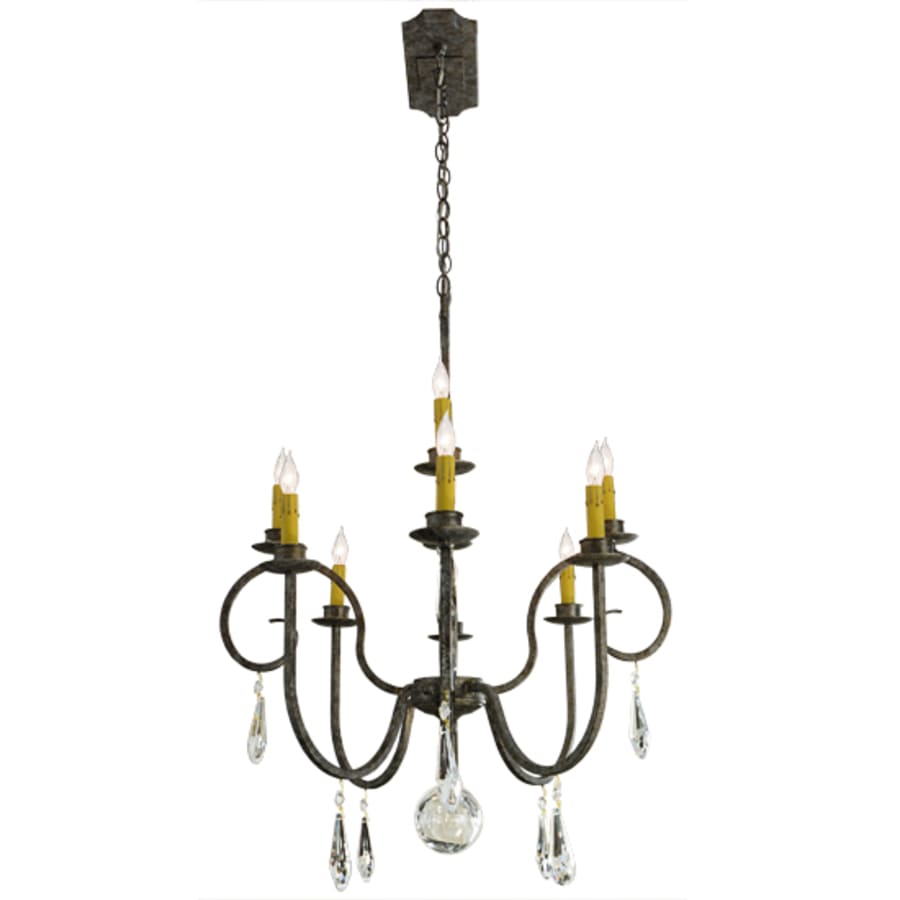 Meyda Tiffany Celine 10 Light 28" Wide Crystal Candle Style Chandelier