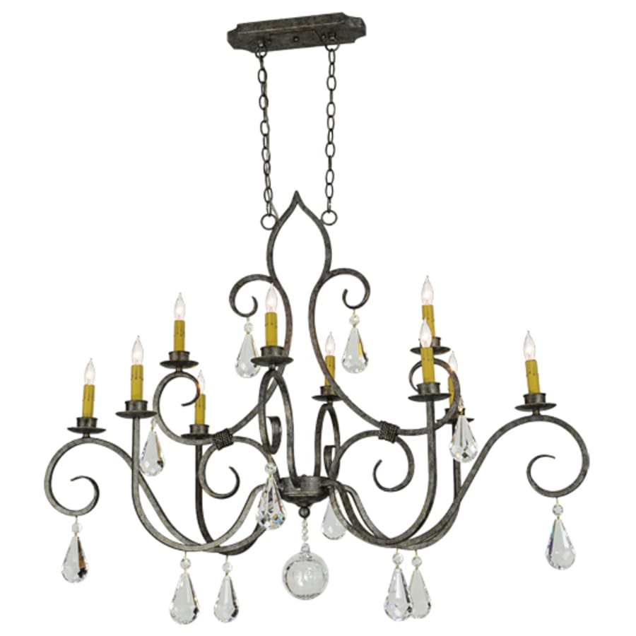 Meyda Tiffany Celine 10 Light 28" Wide Crystal Candle Style Chandelier
