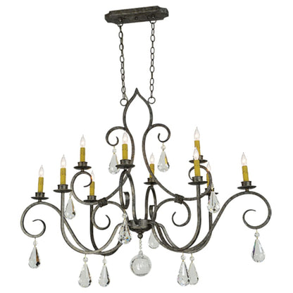 Meyda Tiffany Celine 10 Light 28" Wide Crystal Candle Style Chandelier