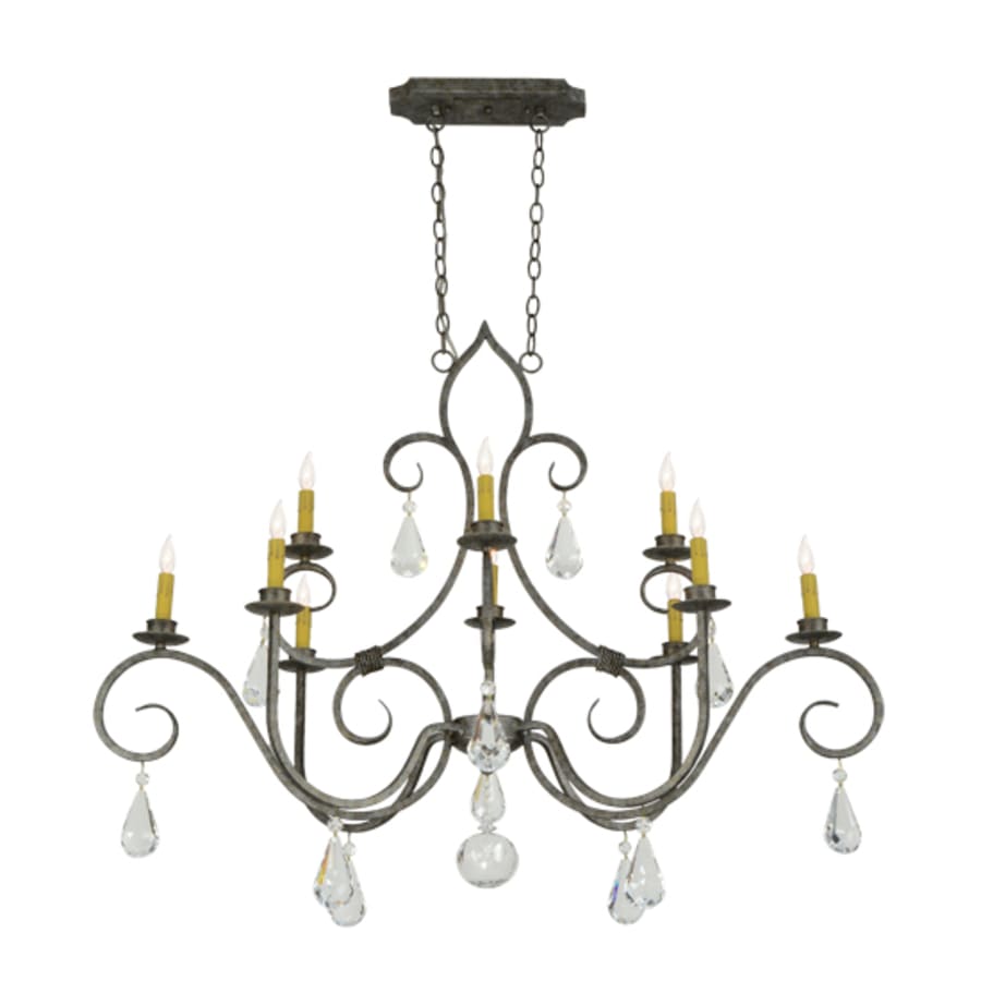 Meyda Tiffany Celine 10 Light 28" Wide Crystal Candle Style Chandelier