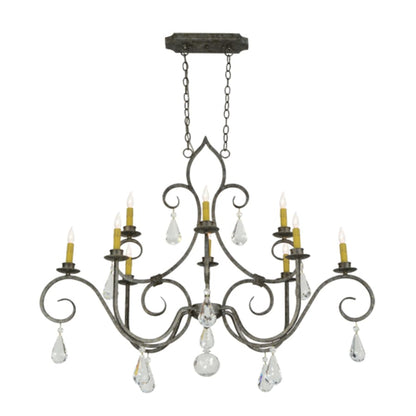 Meyda Tiffany Celine 10 Light 28" Wide Crystal Candle Style Chandelier