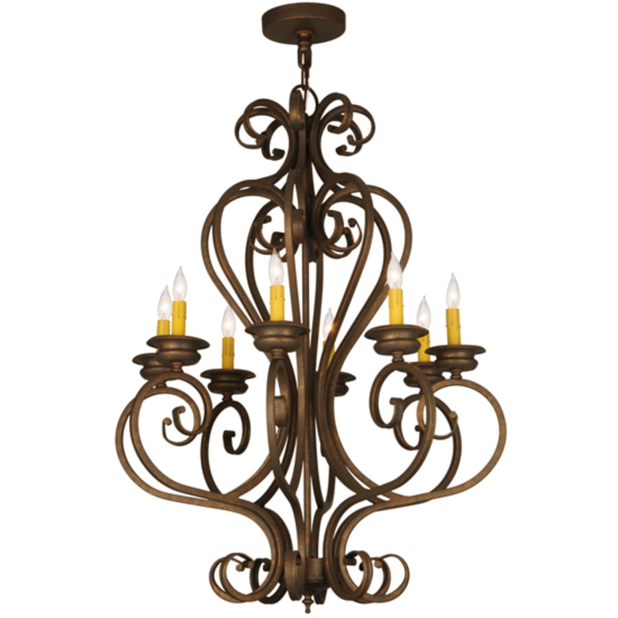 Meyda Tiffany Fernando 8 Light 28" Wide Taper Candle Style Chandelier