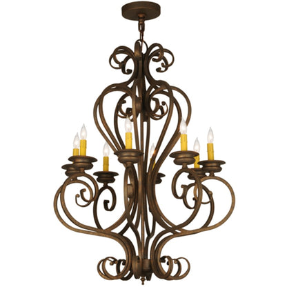Meyda Tiffany Fernando 8 Light 28" Wide Taper Candle Style Chandelier