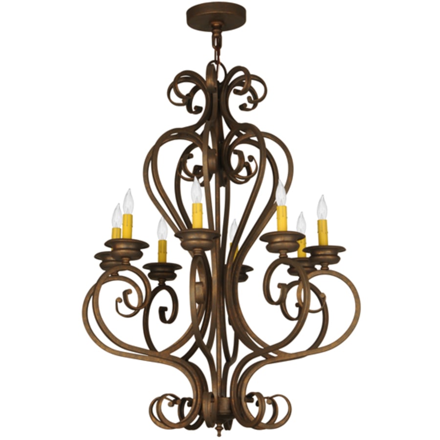 Meyda Tiffany Fernando 8 Light 28" Wide Taper Candle Style Chandelier
