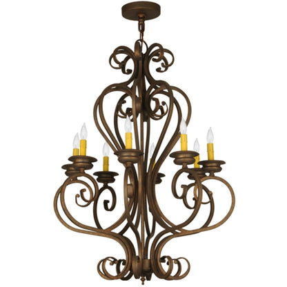 Meyda Tiffany Fernando 8 Light 28" Wide Taper Candle Style Chandelier