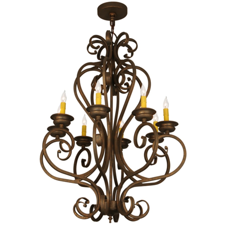 Meyda Tiffany Fernando 8 Light 28" Wide Taper Candle Style Chandelier