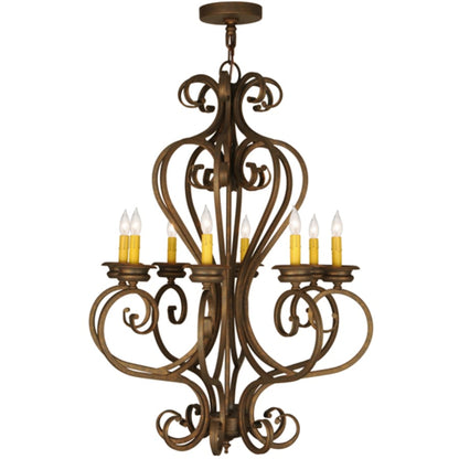 Meyda Tiffany Fernando 8 Light 28" Wide Taper Candle Style Chandelier