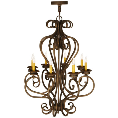 Meyda Tiffany Fernando 8 Light 28" Wide Taper Candle Style Chandelier