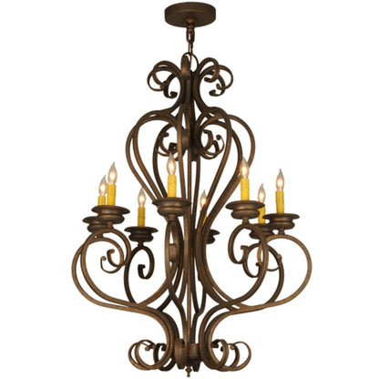 Meyda Tiffany Fernando 8 Light 28" Wide Taper Candle Style Chandelier