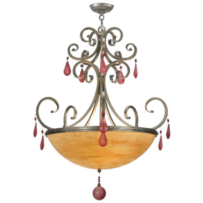 Meyda Tiffany Jeri 4 Light 28" Wide Crystal Pendant