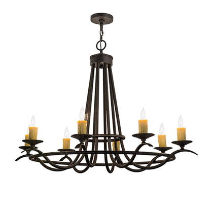 Meyda Tiffany Octavia 8 Light 38" Wide Taper Candle Style Chandelier