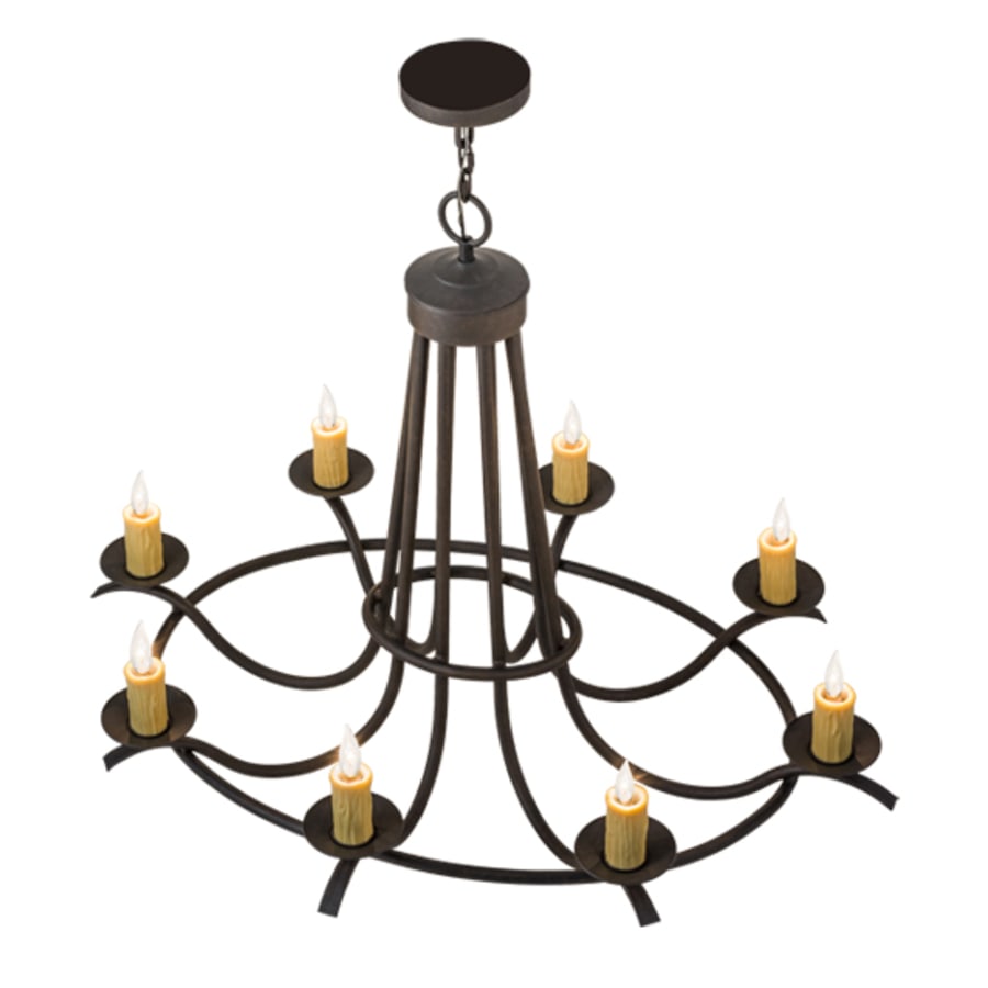 Meyda Tiffany Octavia 8 Light 38" Wide Taper Candle Style Chandelier